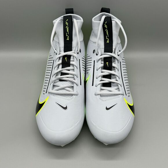 Nike Vapor Edge Pro 360 2 Pure Platinum Black Volt Green Mens Size 12 Football - Picture 3 of 9